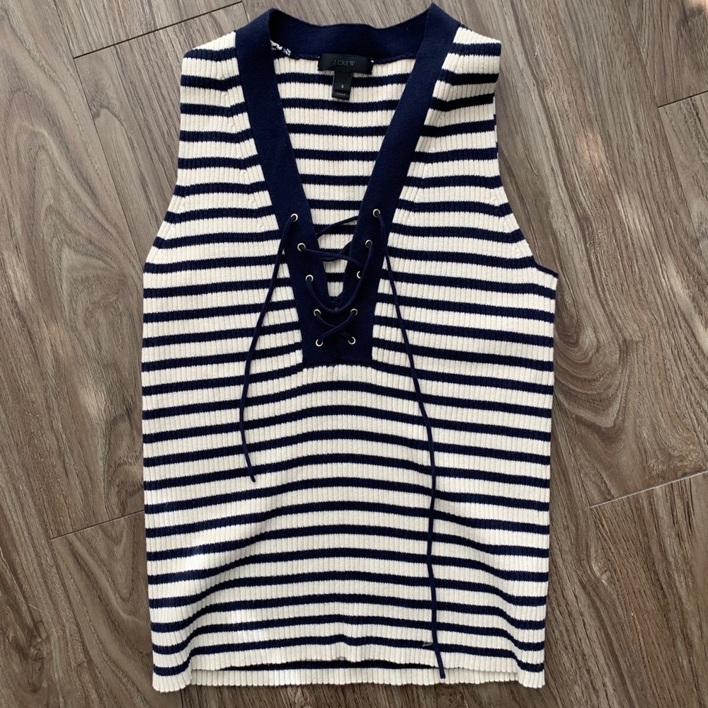 J. Crew tie up tank top